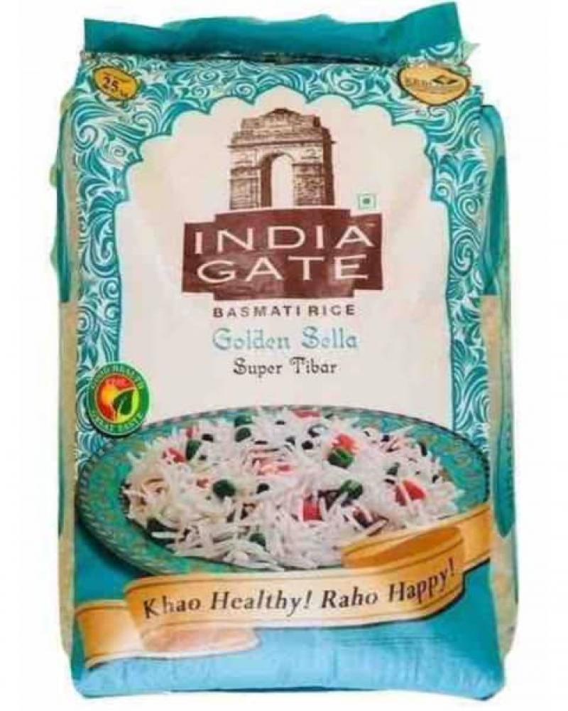India Gate Tibar Basmati Rice 10 kg Mart on Finger